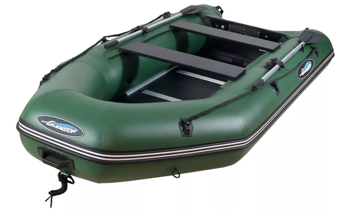 МОТОРНО-ГРЕБНАЯ ЛОДКА ПВХ GLADIATOR А 340 ТК С ФАНЕРНЫМ ПОЛОМ в Пушкино