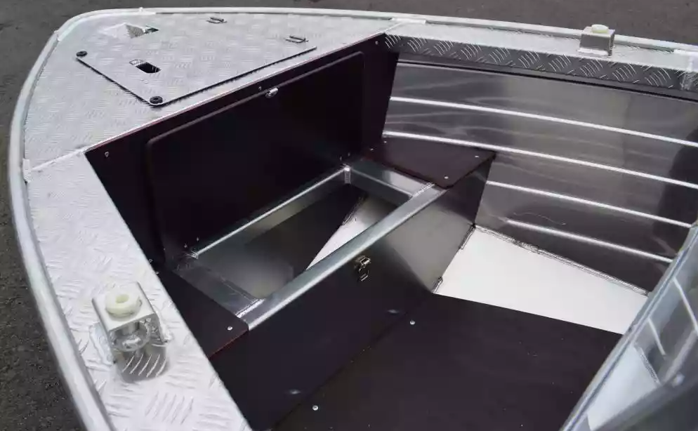 Алюминиевая лодка Wyatboat-390 DCM Увеличенный борт в Пушкино