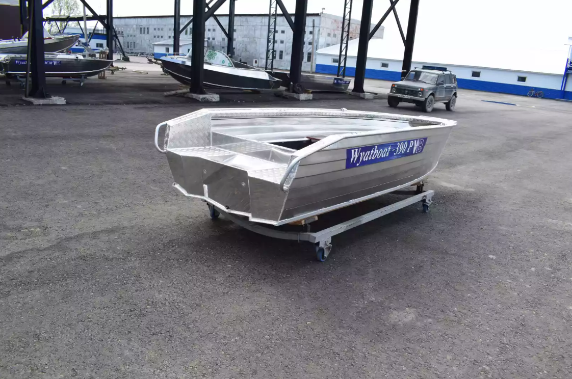 Алюминиевая лодка Wyatboat-390Р Увеличенный борт в Пушкино