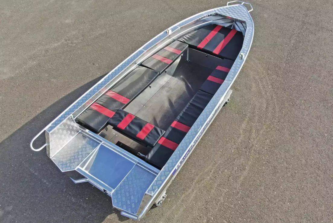Алюминиевая лодка Wyatboat-390РМ увеличенный борт в Пушкино