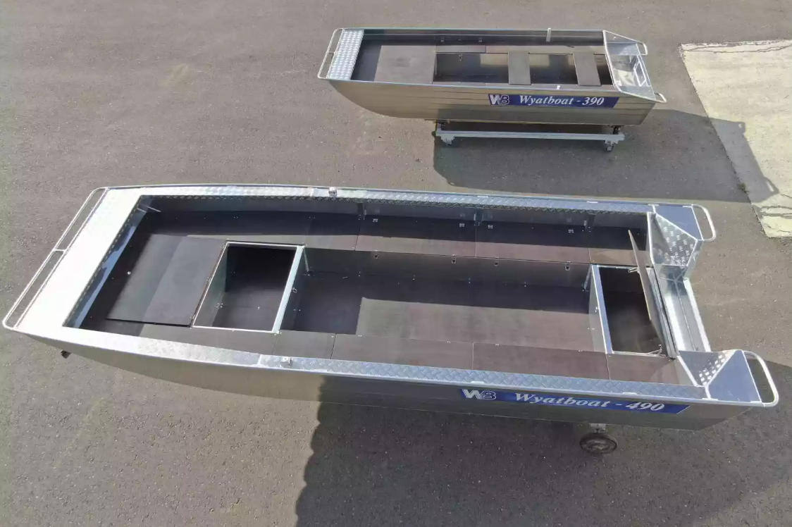 Алюминиевая лодка Wyatboat-490 Jonboat в Пушкино