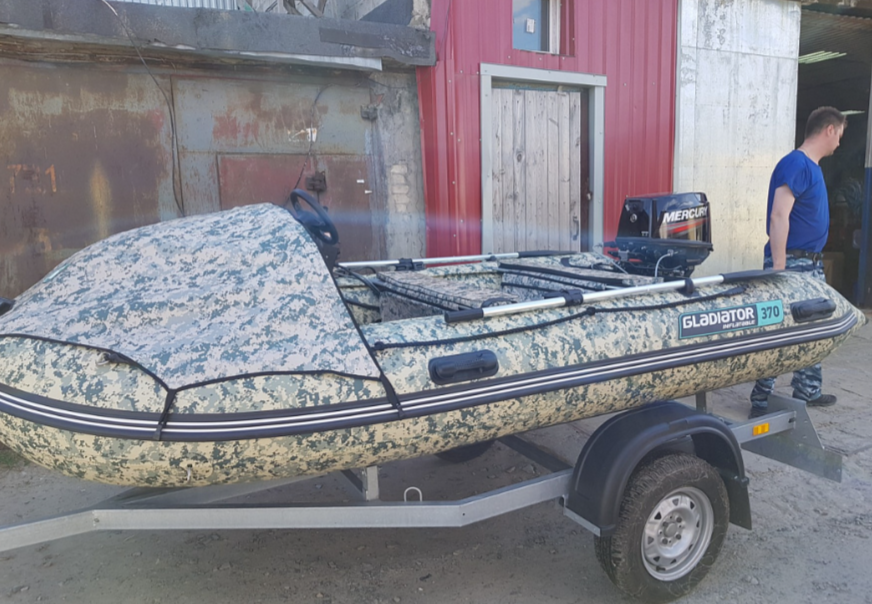 НАДУВНАЯ ЛОДКА GLADIATOR C370AL в Пушкино