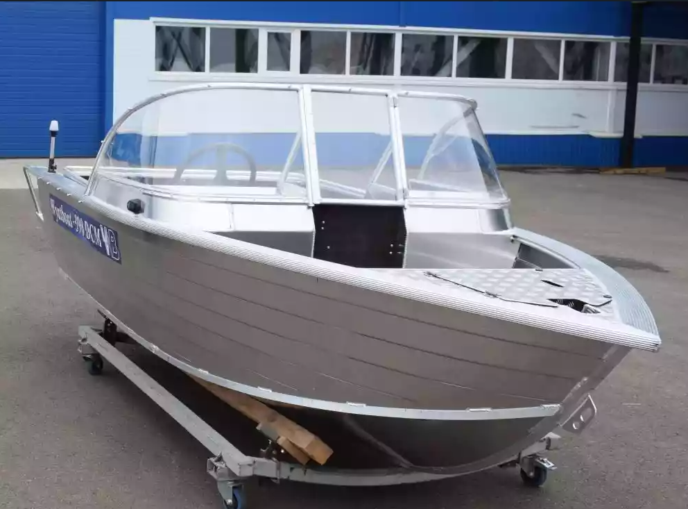 Алюминиевая лодка Wyatboat-390 DCM Увеличенный борт в Пушкино