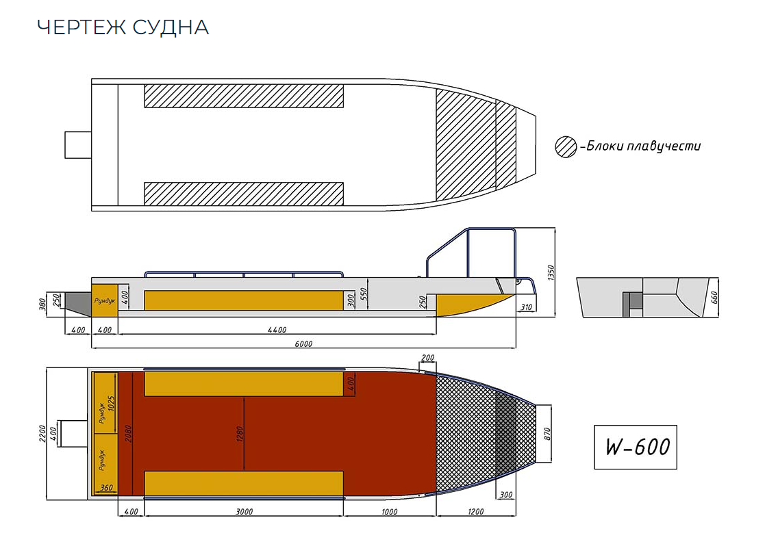 Алюминиевая лодка Wyatboat-600 в Пушкино