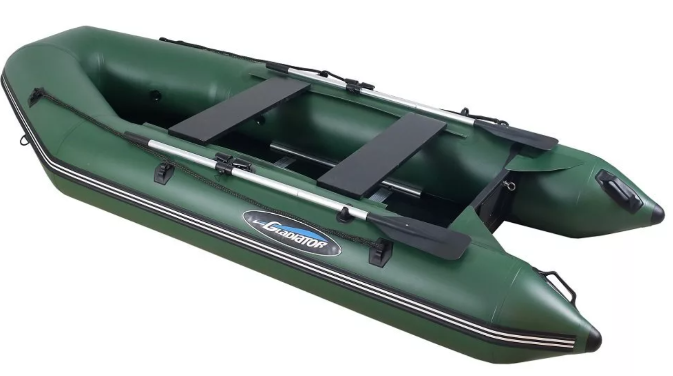 МОТОРНО-ГРЕБНАЯ ЛОДКА ПВХ GLADIATOR A 320 ТК С ФАНЕРНЫМ ПОЛОМ в Пушкино