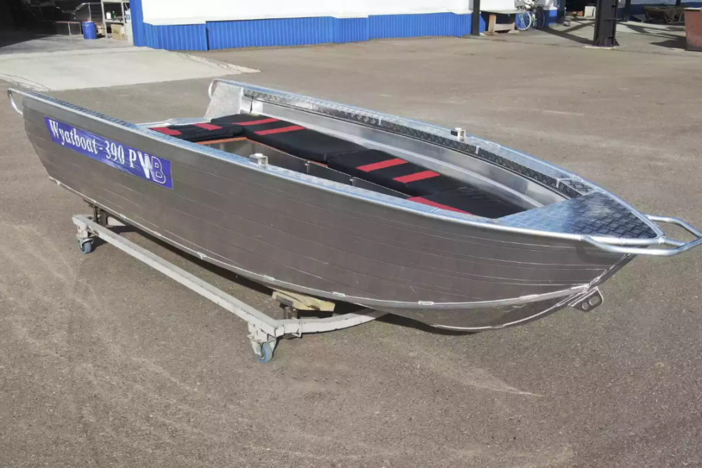 Алюминиевая лодка Wyatboat-390РМ увеличенный борт в Пушкино