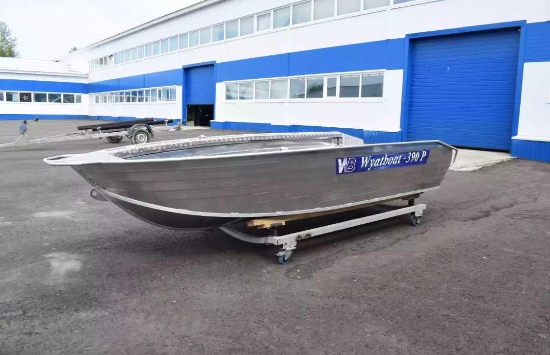 Алюминиевая лодка Wyatboat-390Р Увеличенный борт в Пушкино