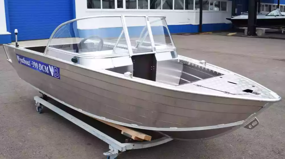 Алюминиевая лодка Wyatboat-390 DCM Увеличенный борт в Пушкино