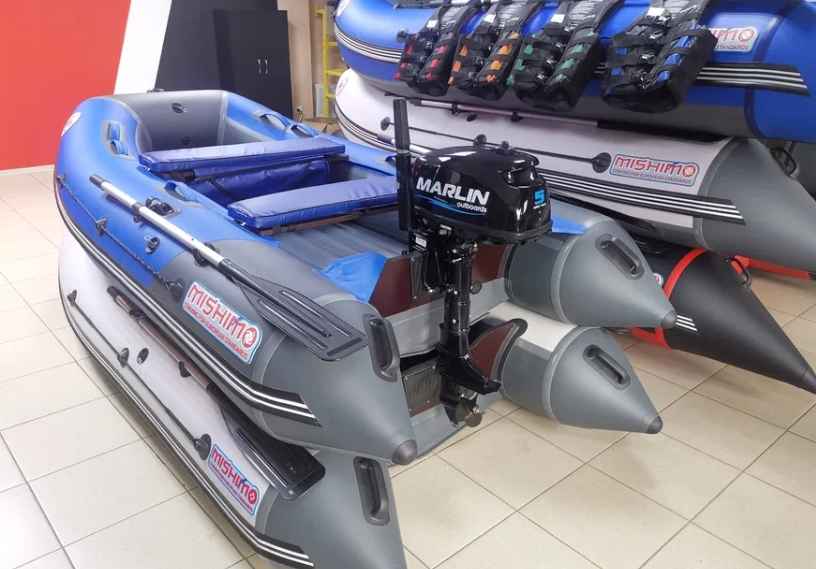 КОМПЛЕКТ ЛОДКА MISHIMO LITE 315 + МОТОР 5л.с в Пушкино