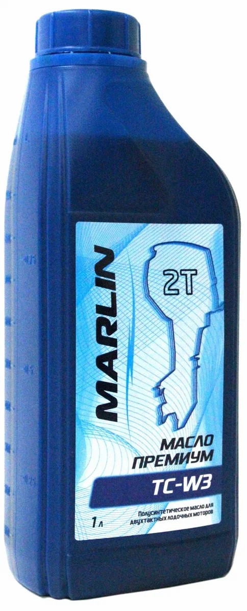 МАСЛО ПОЛУСИНТЕТИЧЕСКОЕ MARLIN ПРЕМИУМ 2Т, TC-W3, 1 ЛИТР в Пушкино