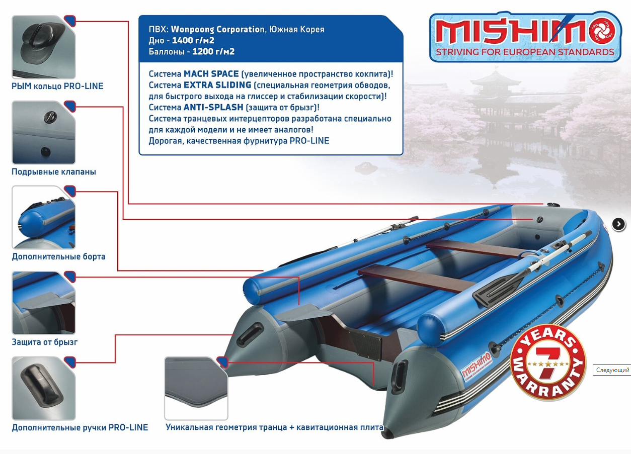 КОМПЛЕКТ ЛОДКА MISHIMO FAMILY LITE 370 + МОТОР 9,9 (15) Л.С. в Пушкино