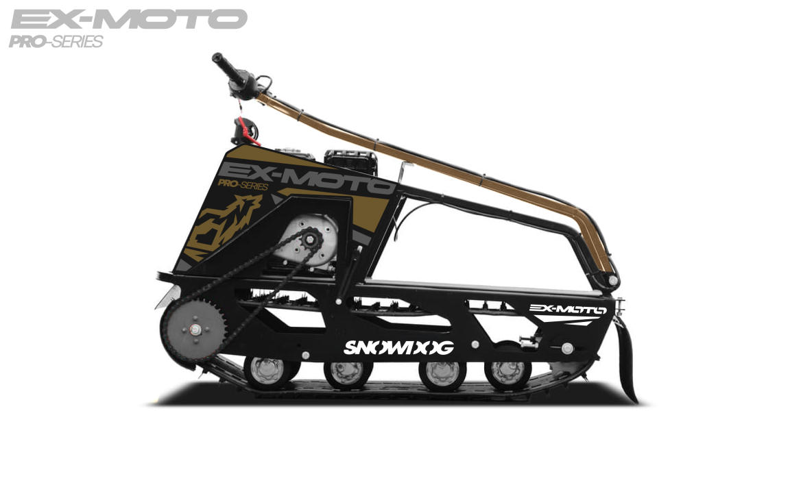 Мотобуксировщик EX-MOTO SNOWDOG S380 8л.с. в Пушкино