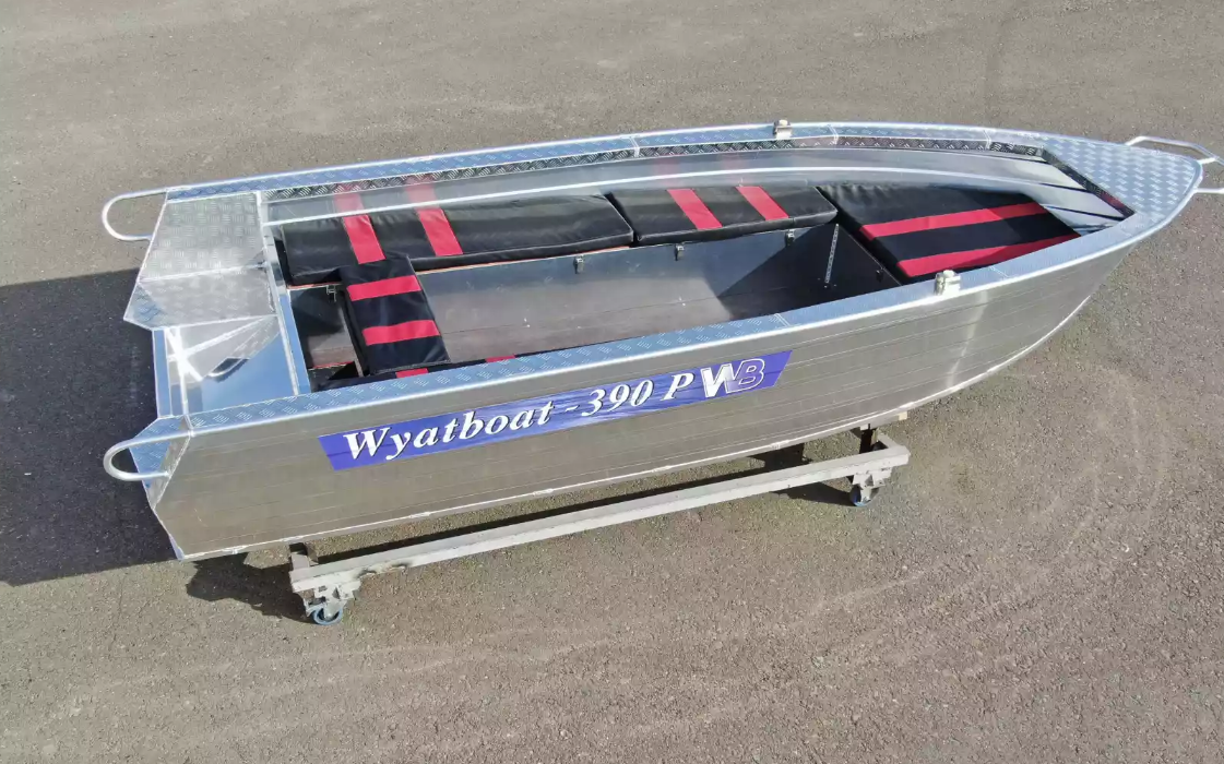 Алюминиевая лодка Wyatboat-390РМ увеличенный борт в Пушкино