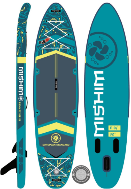 SUP (САП) Доска MISHIMO PRO-MAX Light Teal 12,6’ (385см) в Пушкино