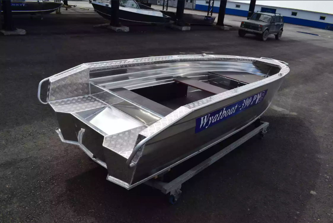 Алюминиевая лодка Wyatboat-390Р Увеличенный борт в Пушкино