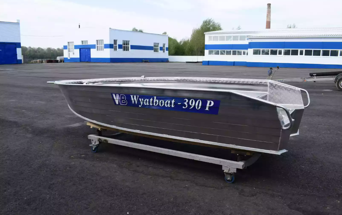 Алюминиевая лодка Wyatboat-390Р Увеличенный борт в Пушкино