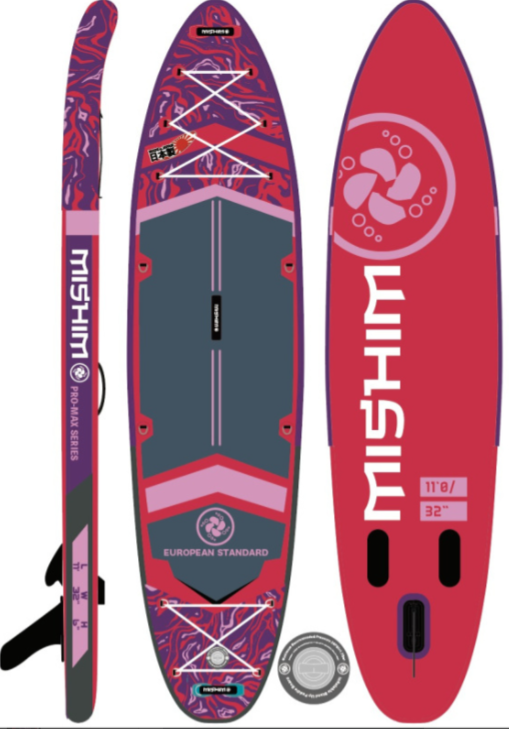 SUP (САП) Доска MISHIMO PRO-MAX Viva Magenta 10.6’ (320см) в Пушкино