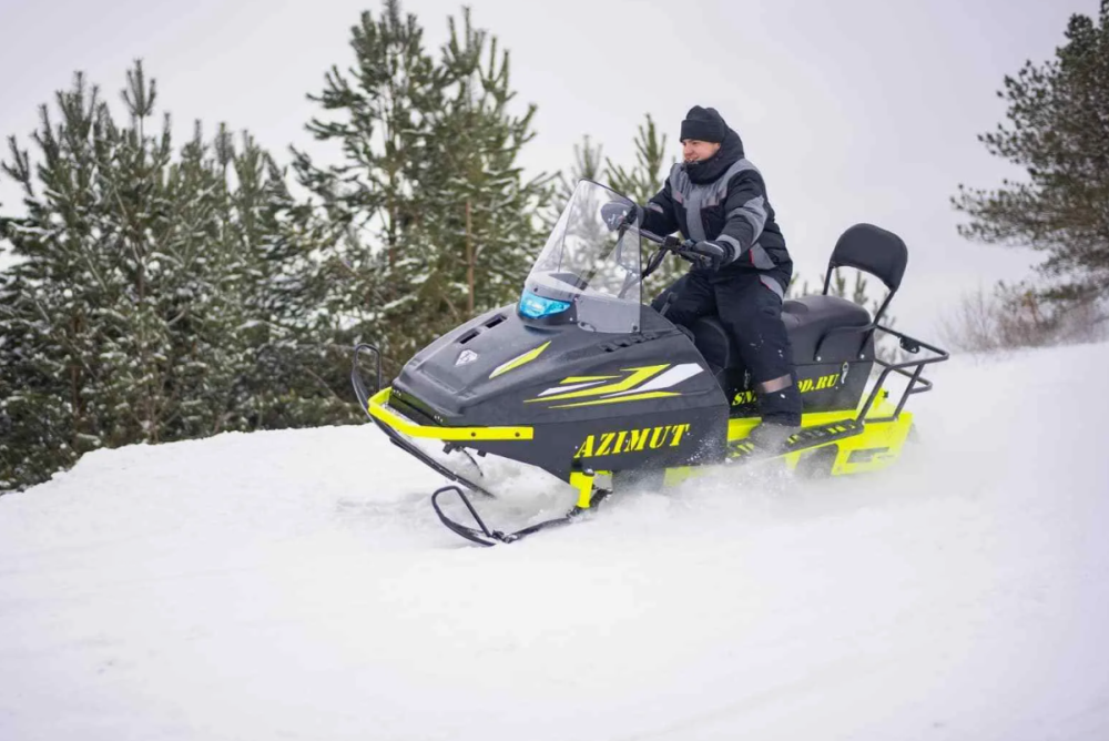 Миниснегоход Бурлак Азимут 24 л.с. , эл.запуск, реверс, тормоз гидравл, капот черный в Пушкино