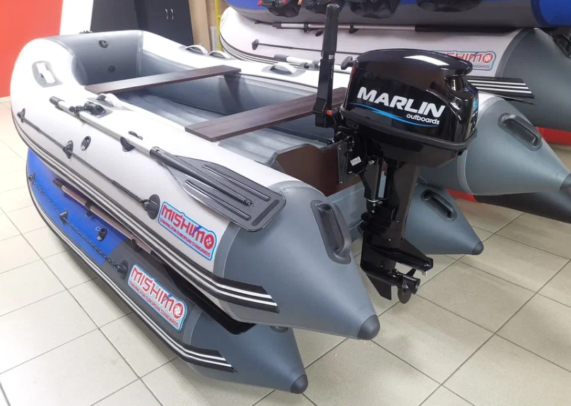 КОМПЛЕКТ ЛОДКА MISHIMO LITE 350 + МОТОР 9,8 Л.С. в Пушкино