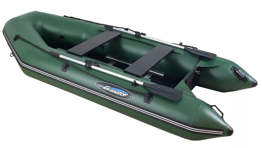 МОТОРНО-ГРЕБНАЯ ЛОДКА ПВХ GLADIATOR А 340 ТК С ФАНЕРНЫМ ПОЛОМ в Пушкино