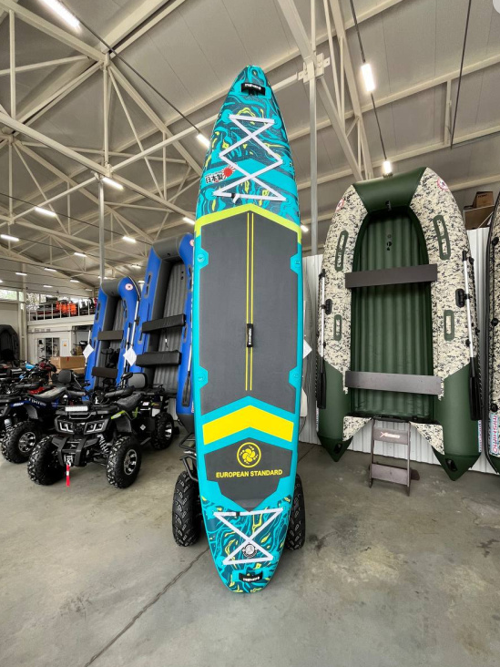 SUP (САП) Доска MISHIMO PRO-MAX Light Teal 12,6’ (385см) в Пушкино