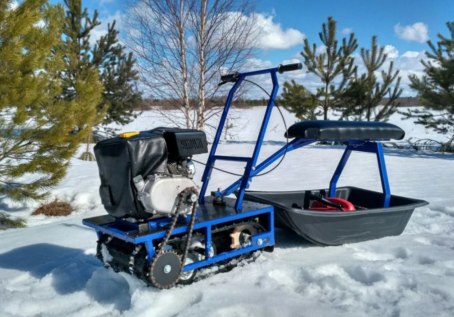 Мини-мотобуксировщик Альбатрос-М с фарой в Пушкино