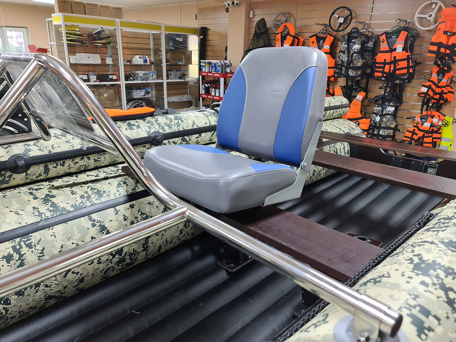 КРЕСЛО МЯГКОЕ РАСКЛАДНОЕ С ПОВОРОТНЫМ МЕХАНИЗМОМ ДЛЯ ЛОДОК в Пушкино