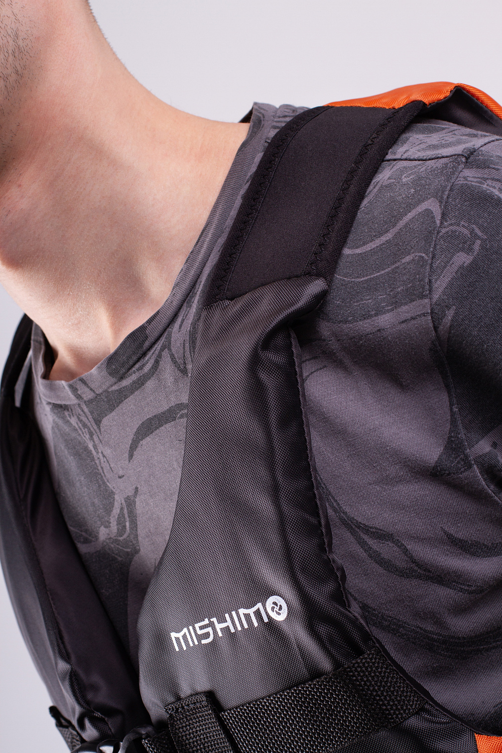 Жилет спасательный MISHIMO PRO Премиум качества Черно-оранжевый в Пушкино