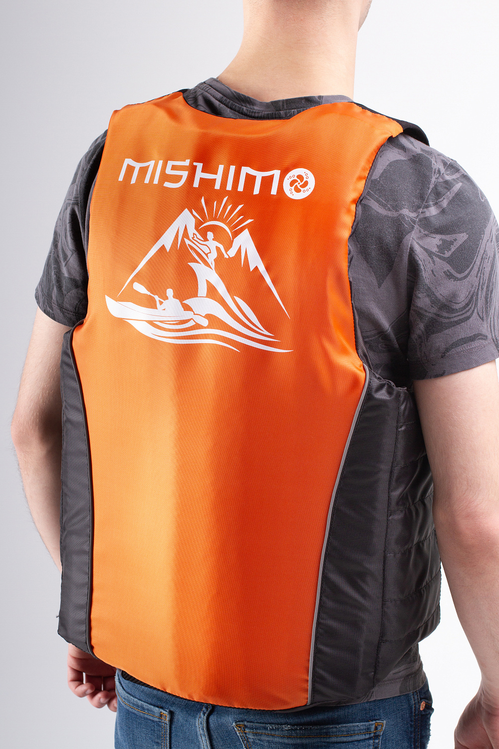 Жилет спасательный MISHIMO PRO Премиум качества Черно-оранжевый в Пушкино