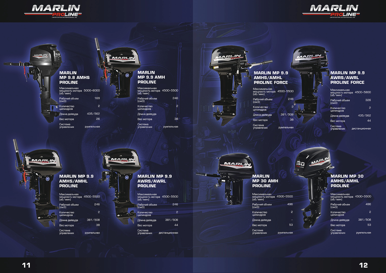 Лодочный мотор MARLIN PROLINE MP 50 AWRL в Пушкино